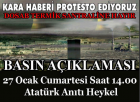 27 Ocak 2018  Atatürk Anıtı Heykel’de Basın Açıklaması