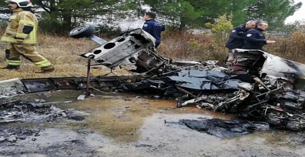 Bursa’da kötü hava koşullarından dolayı eğitim uçağı düştü 2 ölü