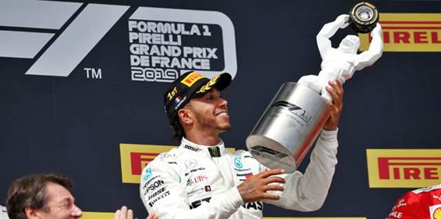 Formula 1’de sezonun 8. ayağı Fransa Grand Prix’sini kazanan Hamilton oldu